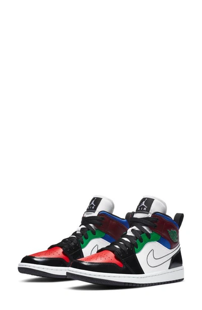 Shop Jordan 1 Mid Se Sneaker In Black/ White/ Red/ Royal