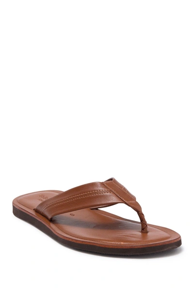 Shop To Boot New York Limon Leather Flip Flop In Cognac