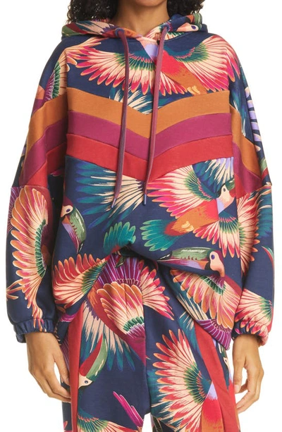 Shop Farm Rio Toucans Hooded Sweatshirt In Multi