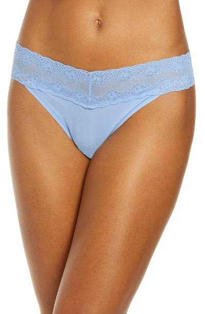 Shop Natori Bliss Perfection Thong In Boat Blue