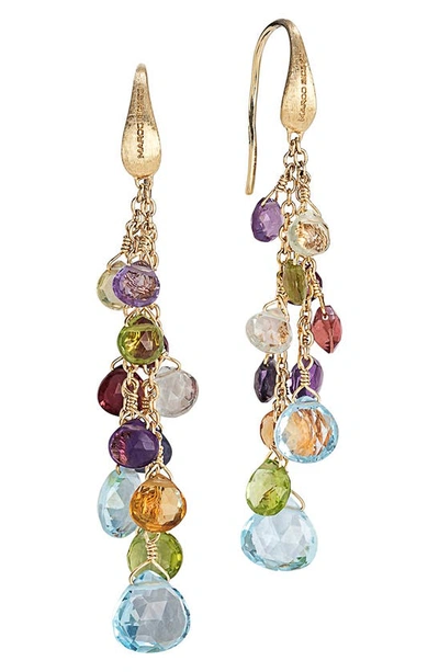 Shop Marco Bicego Paradise 18k Yellow Gold Semiprecious Stones Multistrand Earrings