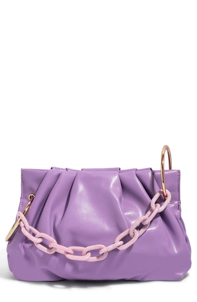 Shop House Of Want Chill Vegan Leather Frame Clutch In Lavender