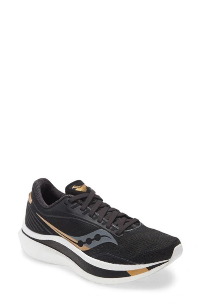 Saucony Endorphin Speed Running Shoe In Black/ Gold | ModeSens