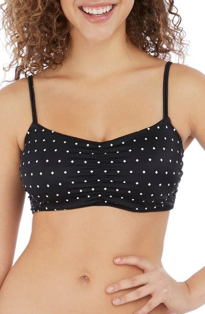 Shop Freya Jewel Cove Concealed Underwire Bikini Top In Black