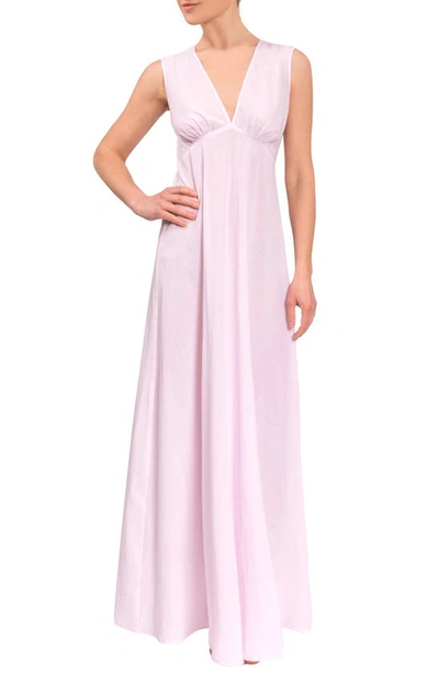 Shop Everyday Ritual Amelia Long Nightgown In Pink