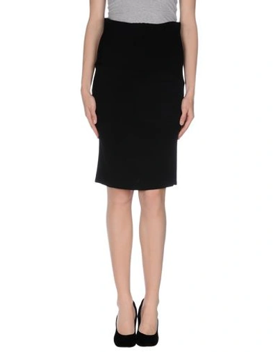 Shop Ann Demeulemeester Knee Length Skirts In Black
