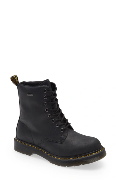 Shop Dr. Martens' 1460 Waterproof Plain Toe Boot In Black