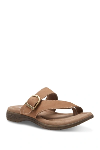 Shop Eastland Tahiti Ii Strappy Sandal In Earth Nubuc