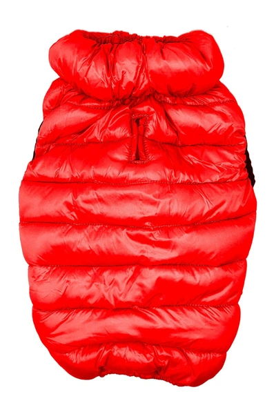 Shop Pet Life 'pursuit' Quilted Ultra-plush Thermal Dog Jacket In Red