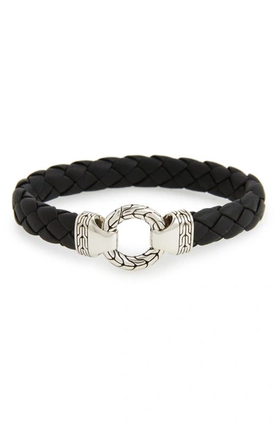 Shop John Hardy Classic Chain Silver Bracelet In Black