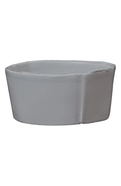 Shop Vietri Lastra Serving Bowl In Gray - Medium