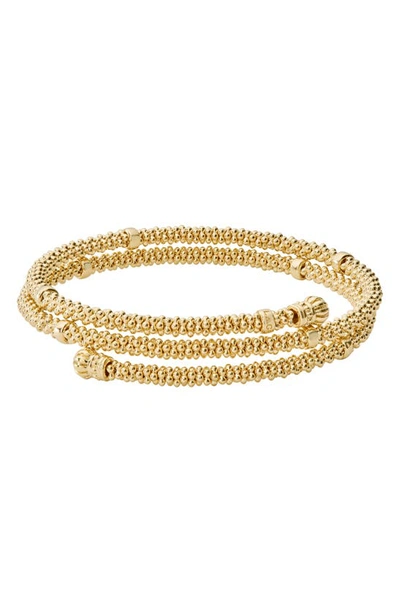 Lagos Caviar Gold Collection 18k Gold Coil Bracelet In Gold