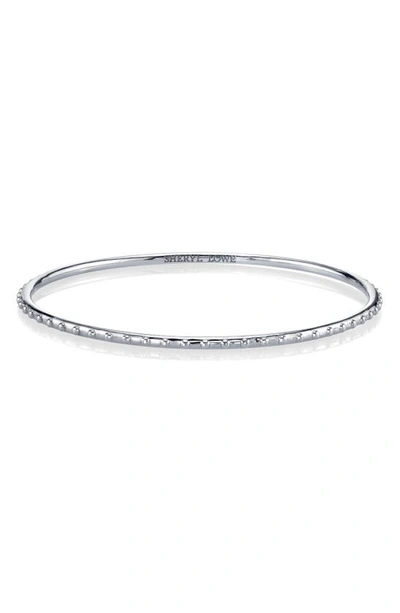 Shop Sheryl Lowe Beaded Sterling Silver Bangle Bracelet