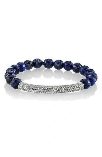 Shop Sheryl Lowe Pavé Diamond & Sodalite Bracelet