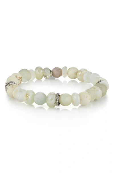 Shop Sheryl Lowe Moonstone & Bone Rondelle Bracelet