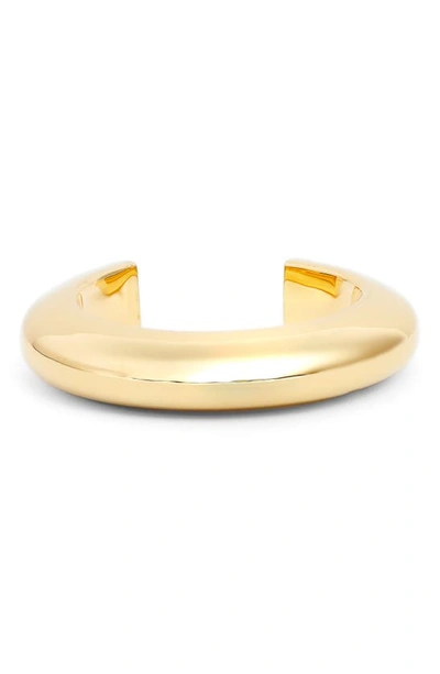 Shop Lizzie Fortunato Ridge Cuff Bracelet In Gold