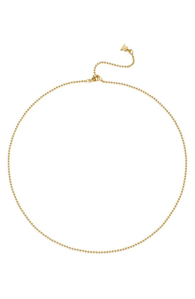 Shop Temple St Clair Ball Chain Necklace In Yellow Gold
