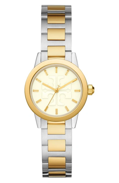 Tory Burch Gigi Watch, Two-tone Stainless Steel/gold/white, 36 X 42 