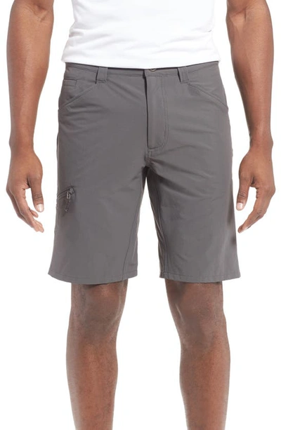 Shop Patagonia Quandary Water Repellent Stretch Hiking Shorts In Forge Grey