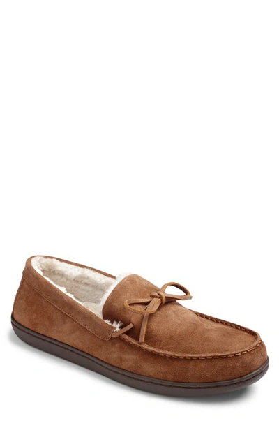 Shop Vionic Adler Slipper In Chestnut Suede