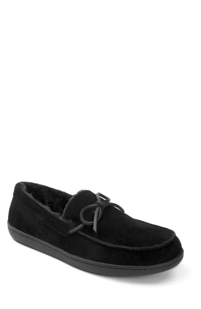 Shop Vionic Adler Slipper In Black Suede