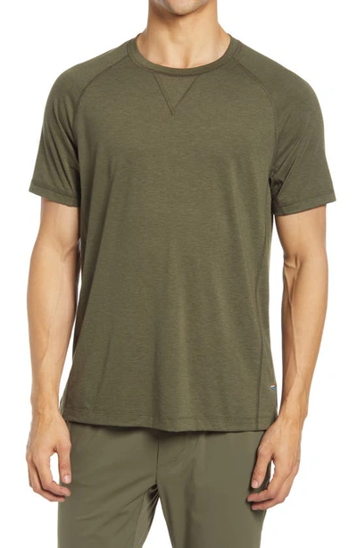 Shop Fourlaps Level T-shirt In Army Green