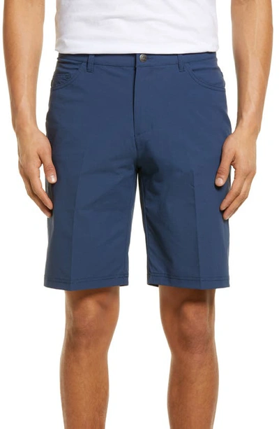 Shop Adidas Golf Go-to Water Repellent Five Pocket Shorts In Crew Navy