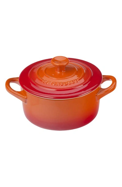 Shop Le Creuset Mini Round Baking Dish In Flame