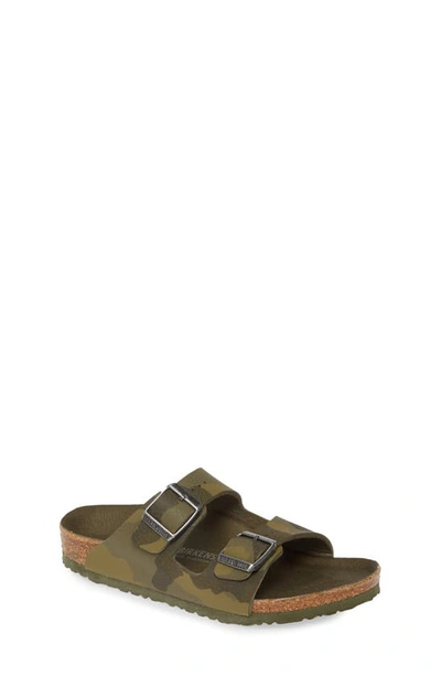 Shop Birkenstock Arizona Slide Sandal In Camo Green