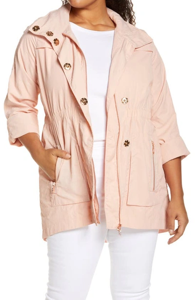 Shop Adyson Parker Full Zip Jacket In Venetian Pink