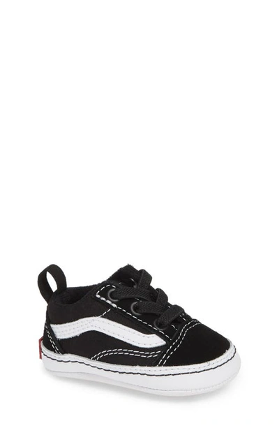 Shop Vans Old Skool Crib Shoe In Black/ True