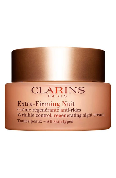 Shop Clarins Extra-firming Wrinkle Control Regenerating Night Cream For All Skin Types