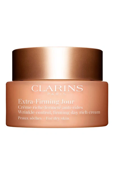 Shop Clarins Extra-firming Wrinkle Control Firming Day Cream For Dry Skin