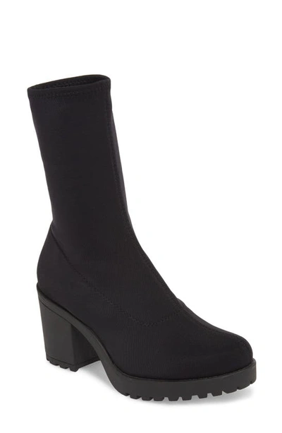 Vagabond Grace Platform Bootie In Black Fabric | ModeSens