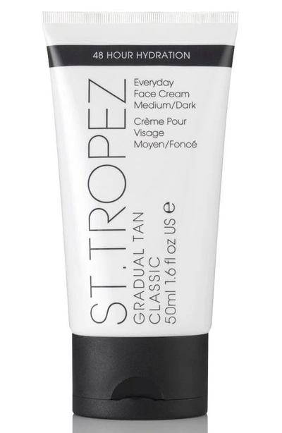 Shop St Tropez Gradual Tan Classic Everyday Face Cream In Medium / Dark