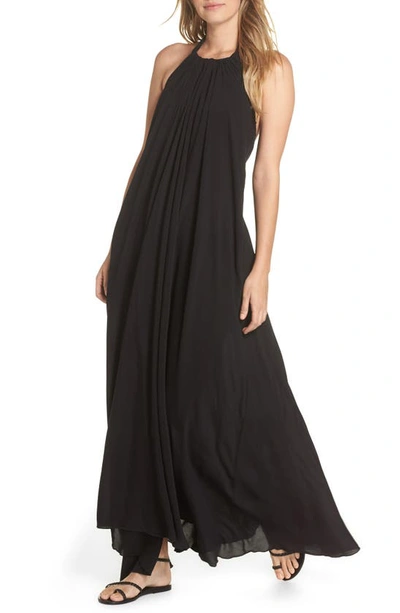 Shop Elan Cover-up Maxi Dress In Black