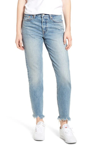 Shop Levi's Wedgie Icon Fit Raw Hem Jeans In Shut Up