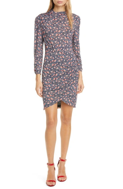 Shop Rebecca Taylor Twilight Ditsy Floral Jersey Dress In Dark Navy Combo