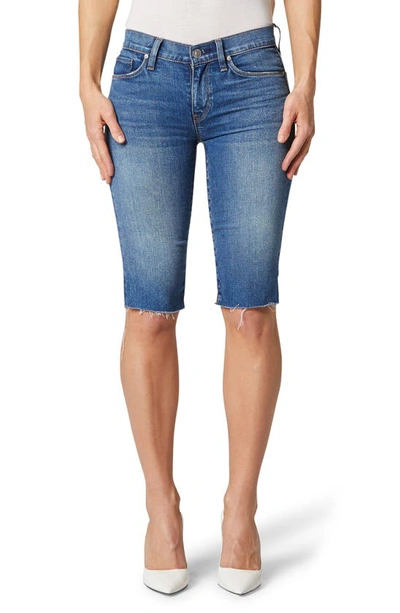 Shop Hudson Amelia Cutoff Knee Denim Shorts In True Colors