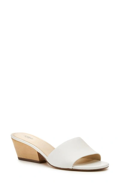 Shop Botkier Carlie Slide Sandal In White/ White Leather