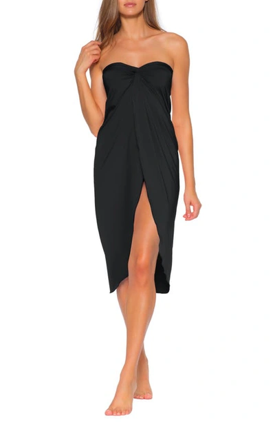 Shop Soluna Clear Skies Convertible Cover-up In Black