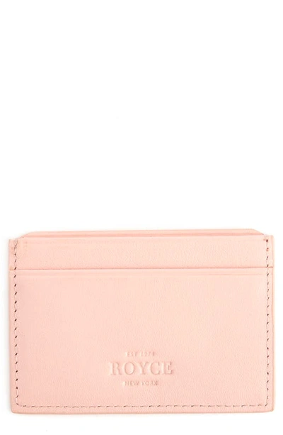 Shop Royce Rfid Leather Card Case In Light Pink