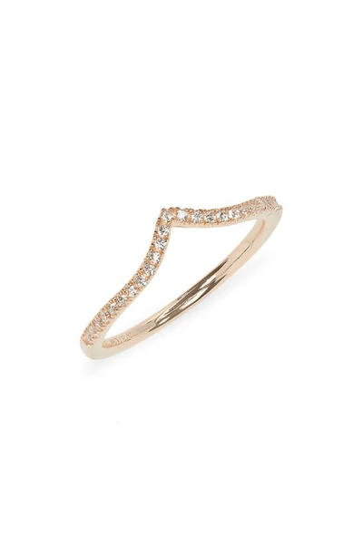 Shop Pandora Shimmering Wishbone Ring In Clear