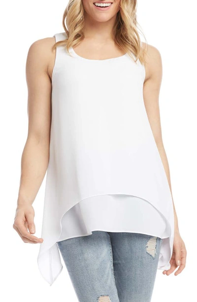 Shop Karen Kane Layered Sleeveless Top In White