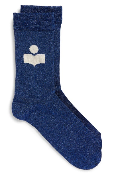 Shop Isabel Marant Slazia Socks In Blue