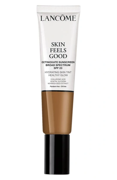 Shop Lancôme Skin Feels Good Hydrating Skin Tint Healthy Glow Foundation Spf 23 In 12w Sunny Amber