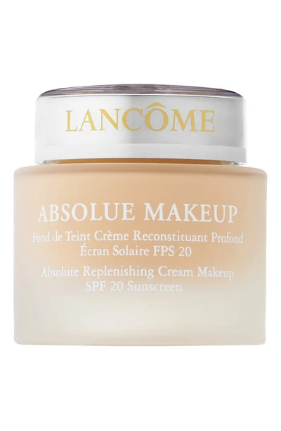 Shop Lancôme Absolue Replenishing Cream Makeup Foundation Spf 20 Sunscreen In Absolute Ecru 10 (n)