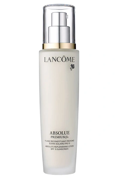 Shop Lancôme Absolue Premium Bx Replenishing And Rejuvenating Lotion Spf 15 Sunscreen