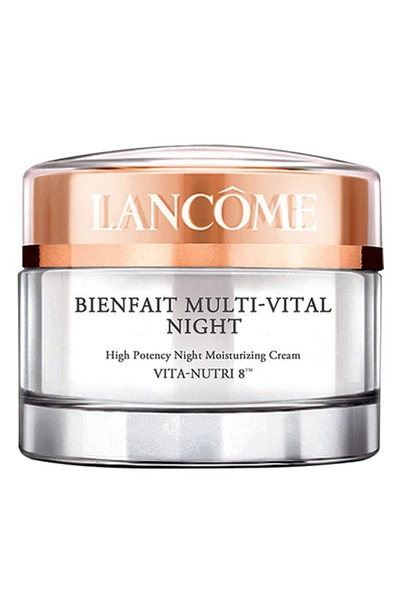 Shop Lancôme Bienfait Multi-vital Night Highly Potent Overnight Face Moisturizer