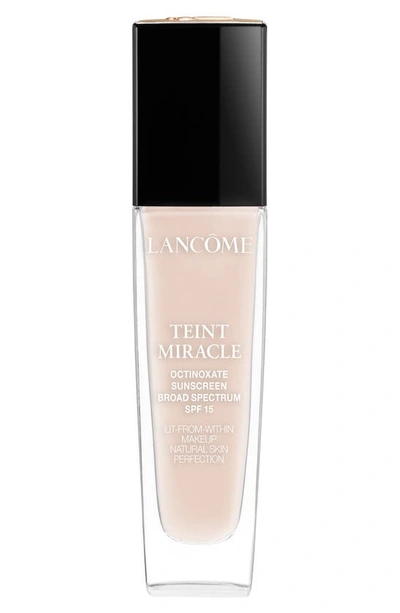 Shop Lancôme Teint Miracle Lit-from-within Makeup Natural Skin Perfection Foundation Spf 15 In Ivoire 2 (c)